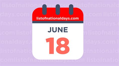 what day is june 18th|Iba pa.